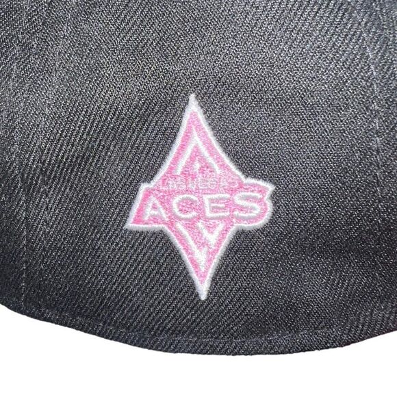 New Era 9Twenty Las Vegas Aces WNBA Breast Cancer Awareness Adjustable Hat Black - Picture 9 of 9